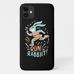 run rabbit marathon runner bunny cute Case-Mate iPhone case