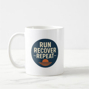 Run. Recover. Repeat. – Running Lifestyle Mug