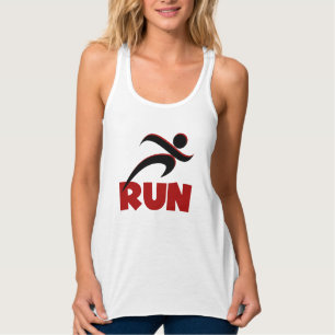 RUN Red Fitness Running Singlet
