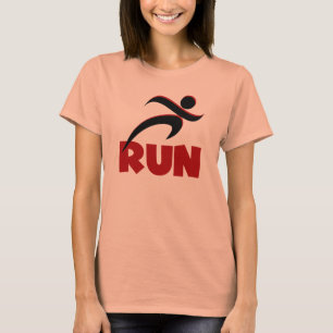 RUN Red Fitness Running T-Shirt