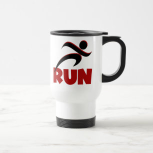 RUN Red Travel Mug