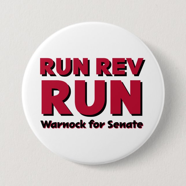 Run Rev Run 7.5 Cm Round Badge (Front)