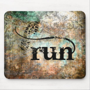 Run/Runner by Vetro Jewellery Mouse Pad