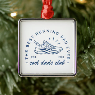 Run running cool dad club best runner funny quotes metal tree decoration