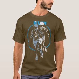 Run Running Triathlon Training Dark Blue T-Shirt