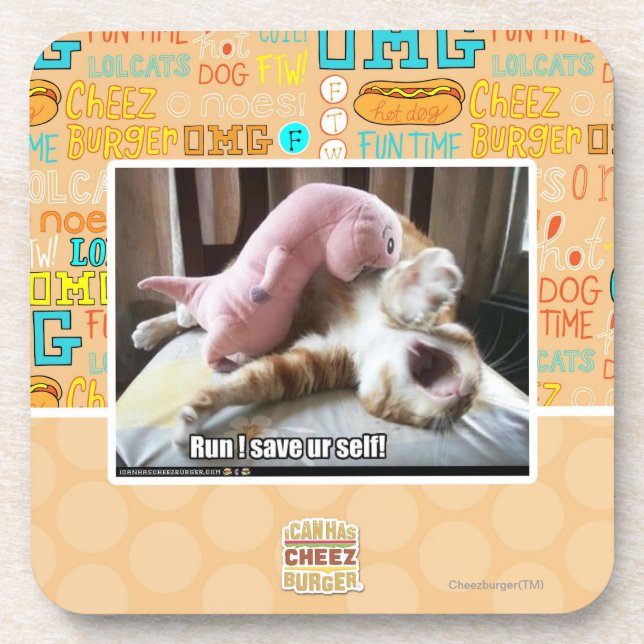 Run! Save ur self! Coaster (Front)