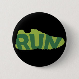 Run Shoe 6 Cm Round Badge