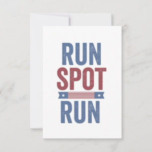 Run Spot Run Trump President Election 2024  RSVP Card