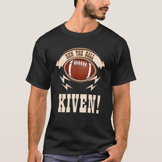 Run the ball kevin tshirt Funny Football Lovers_1 (Front)