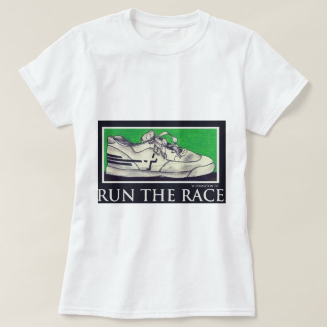 Run the race t-shirt (Design Front)