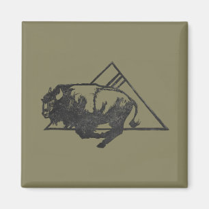 Run to the Mountains on Olive Magnet