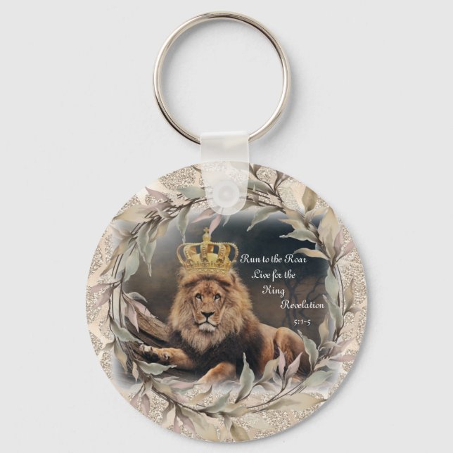 Run to the Roar Live for the King Key chain (Front)