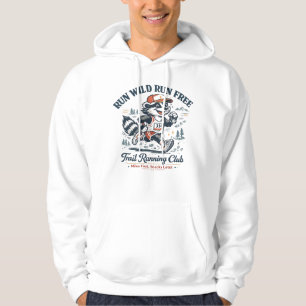 Run Wild Run Free Trail Running Club T-Shirt Hoodie