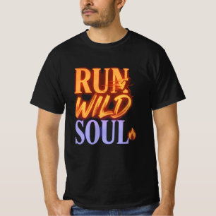 Run Wild Soul Graphic Tee - Nature Adventure Quote