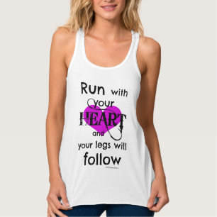 Run With Your Heart Racerback Tank