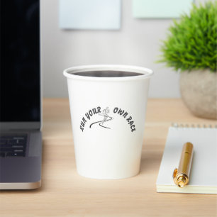 Run Your Own Race Motivational Quote Mug Inspira Paper Cups