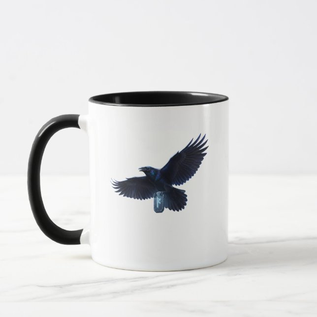 Runa Fehu and the Odin Crow Mug (Left)