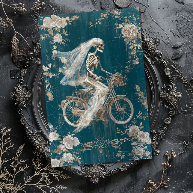 Runaway Bride Vintage Gothic Skeleton Decoupage  Tissue Paper (Creator Uploaded)