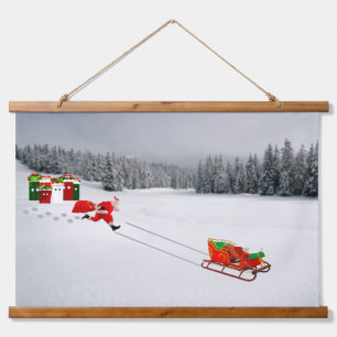 Runaway Sleigh Wall Tapestry