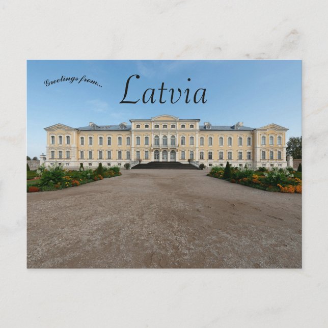  Rundale Palace in Latvia Postcard (Front)