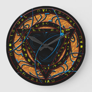 Rune Art 1 Large Clock