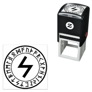 Rune Circle [16. Sowilo] Self-Inking Stamp