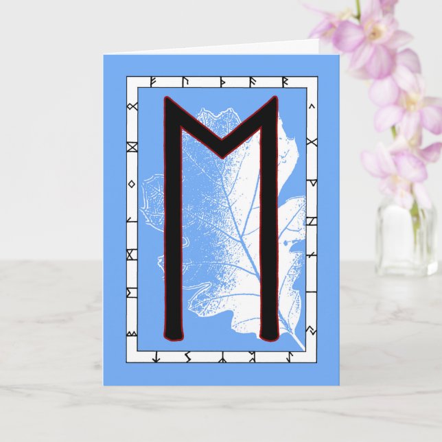 Rune Ehwaz – Loyalty  Card (Orchid)