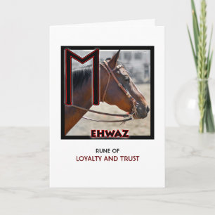 Rune Ehwaz – Loyalty  & Trust - Horse Card