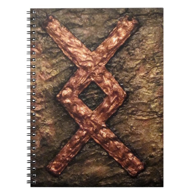 Rune Inguz Spiral Notebook (Front)
