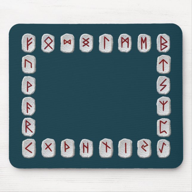 Rune Layout with blank field Mouse Pad (Front)