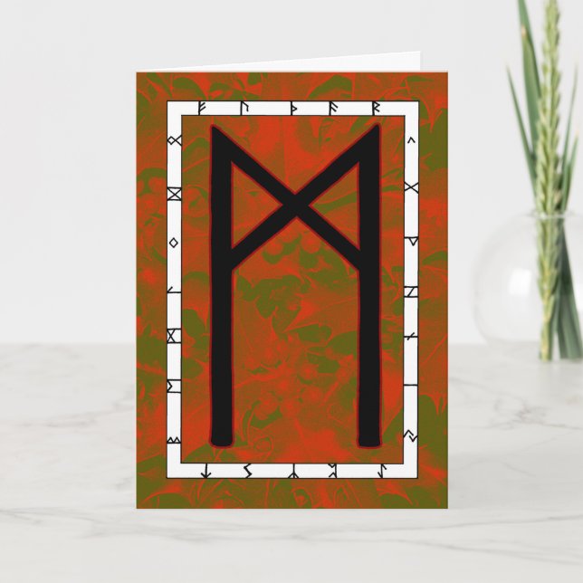 Rune Mannaz - Humanity  Card (Front)