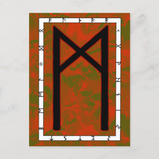 Rune Mannaz - Humanity Postcard