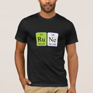 Rune periodic table name shirt