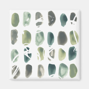 Rune Stone - Green Magnet