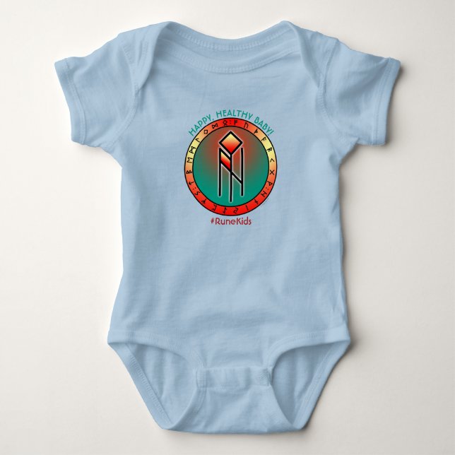 #RuneKids Happy, Healthy Baby  Bodysuit (Front)