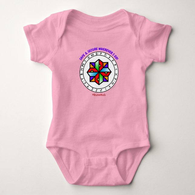 #RuneKids Safe & Secure Baby Bodysuit (Front)