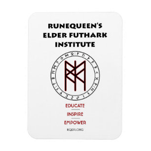 RuneQueen's Elder Futhark Institute Logo Magnet
