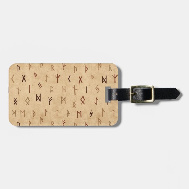 Runes Luggage Tag (Front Horizontal)
