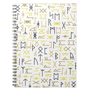 Runes Spiral Notebook