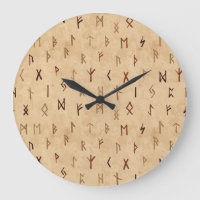 Runes Wall Clock