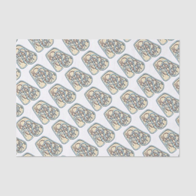 Runestone (Blue) Tissue Paper (Front)