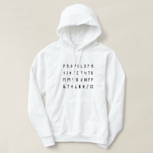 Runic Alphabet [Futhorc] Hoodie