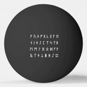 Runic Alphabet [Futhorc] Ping Pong Ball