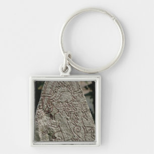 Runic stone key ring