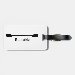 Runnable Kayak Paddle Luggage Tag