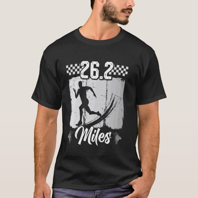 Runner 26.2 MILES Running Funny Half Marathon T-Shirt (Front)