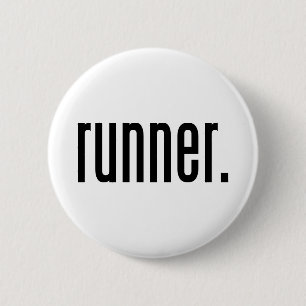 runner. 6 cm round badge