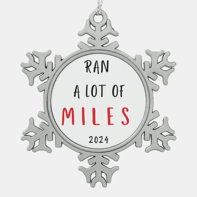 Runner Christmas Ornament Holiday Gift For Runners (Front)
