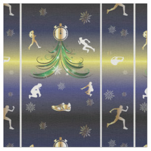 Runner Christmas Tree - Girls Running Fabric