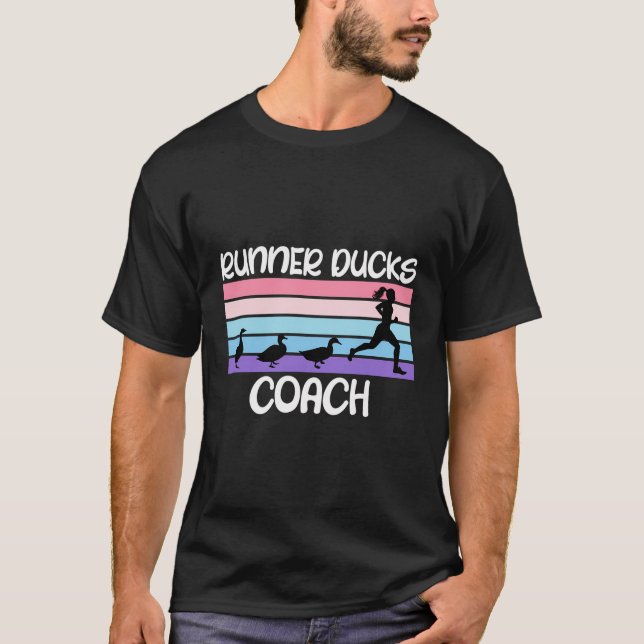 Runner Ducks Coach Duck Lover Shirt Running Ducks (Front)